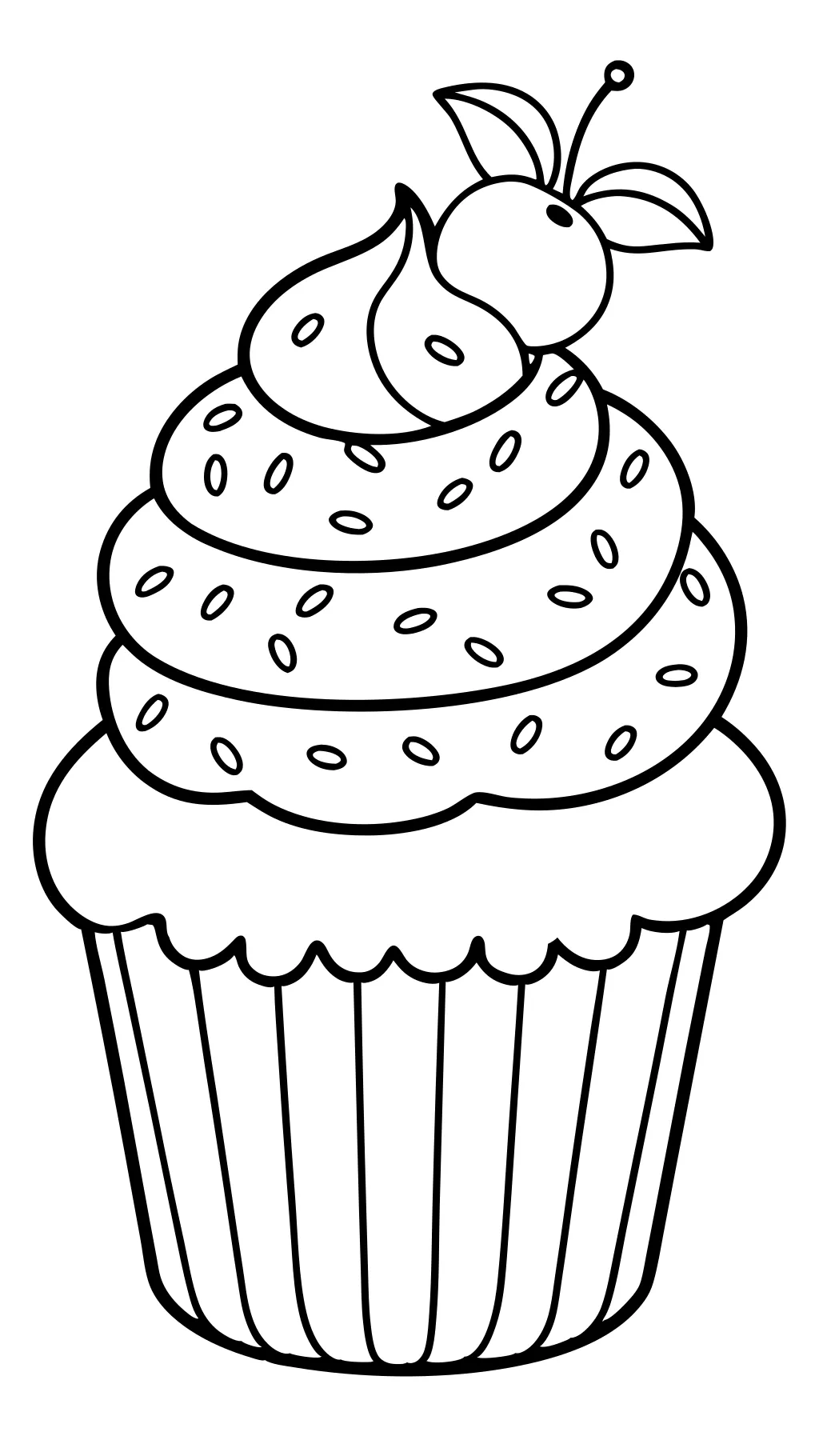 free cupcake coloring pages